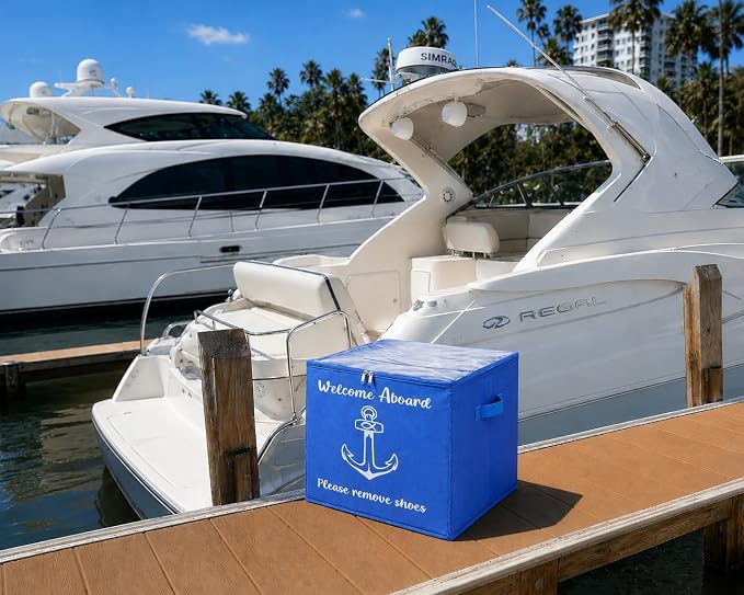 Premium Marine Shoe Storage Box for Yacht & Boat Owners – Luxury Waterproof Boat Shoe Organizer with Clear Top, Keeps Deck Clean & Interior Protected - Image 9