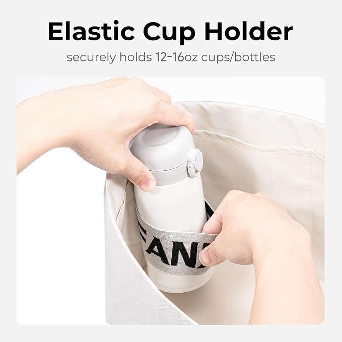 Tote Bag Organizer Insert for LV Soft Speedy Dark Handbag,Custom Fit Inside Premium Vanile Lightweight WaterResistant Purse Insert with Cup Holder Accessories - Image 6