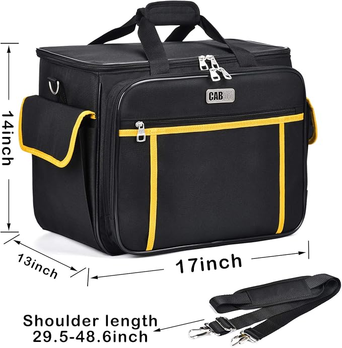 CAB55 Sewing Machine Case - Carrying Bag with Removable Padding, Tote for Machine and Accessories - Image 6