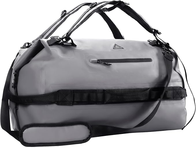 Haimont IPX7 Waterproof Roll-Top Dry Duffel Backpack | 60L/90L Sizes, 500D Tarpaulin, Welded Seams, Mesh Pockets, Boating & Kayaking by Haimont