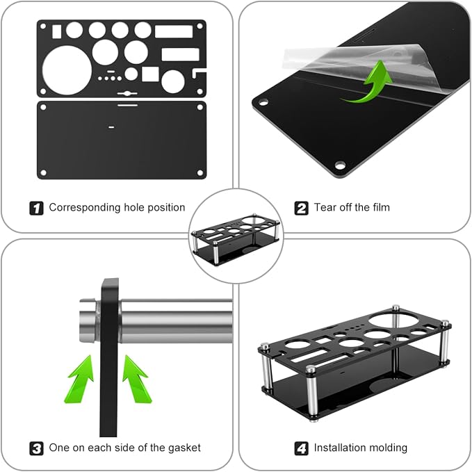 Cocktail Shaker Set, 23-Piece Boston Stainless Steel Bartender Kit with Acrylic Stand & Cocktail Recipes Booklet, Professional Bar Tools for Drink Mixing, Home, Bar, Party - Black - Image 6