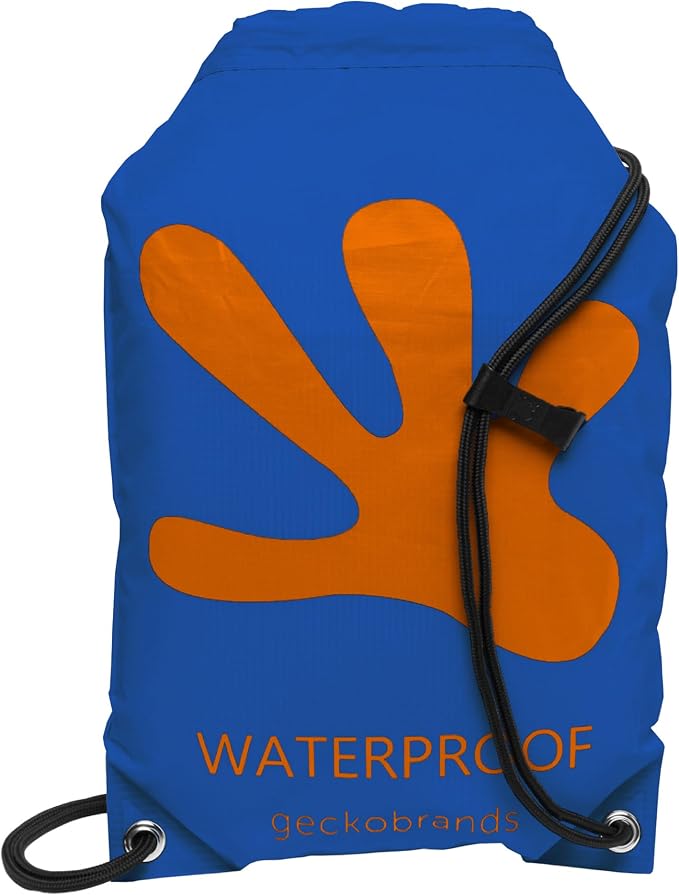 geckobrands Embark 10L Drawstring Backpack – Waterproof, Lightweight Dry Bag for Beach, Hiking, and Light Water Activities by geckobrands