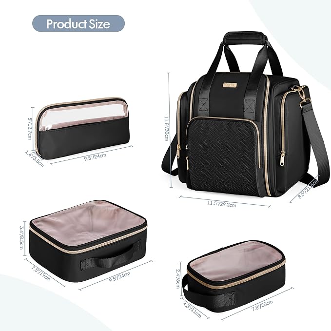 Medicine Storage Bag, Pill Bottle Organizer Bag, Medical Travel Bag | Large Medicine Bag, Shoulder Strap Included, Medical Supplies Storage, Home First Aid Kit(Empty Bag Only) - Image 5