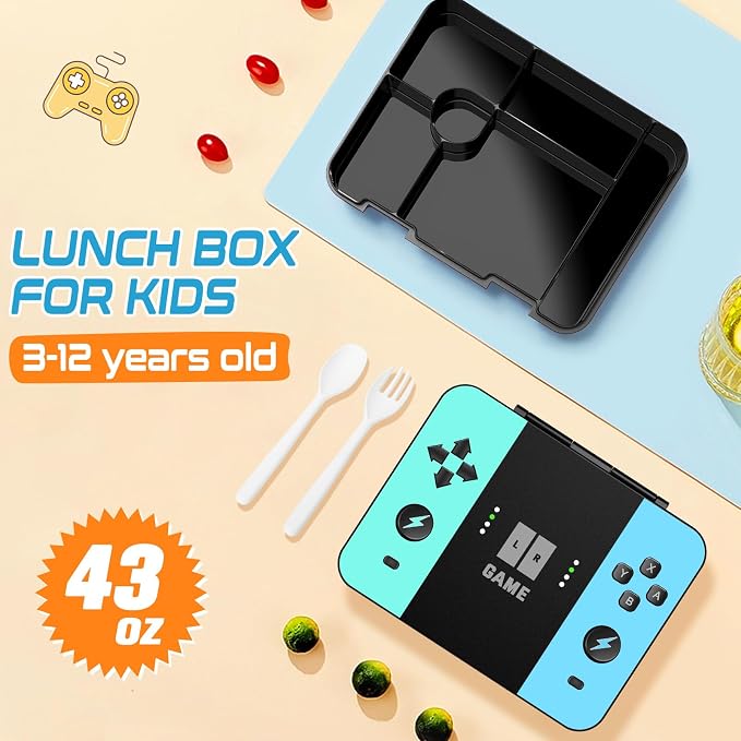 Jafeton School Backpack for Boys, 4 PCS Gamer Boy Backpack Set with Bento Box, Lunch Box & Pencil Pouch, Waterproof Schoolbag for Boys Kids Teens, Elementary Middle School, Kid Bookbag Casual Daypack - Image 7