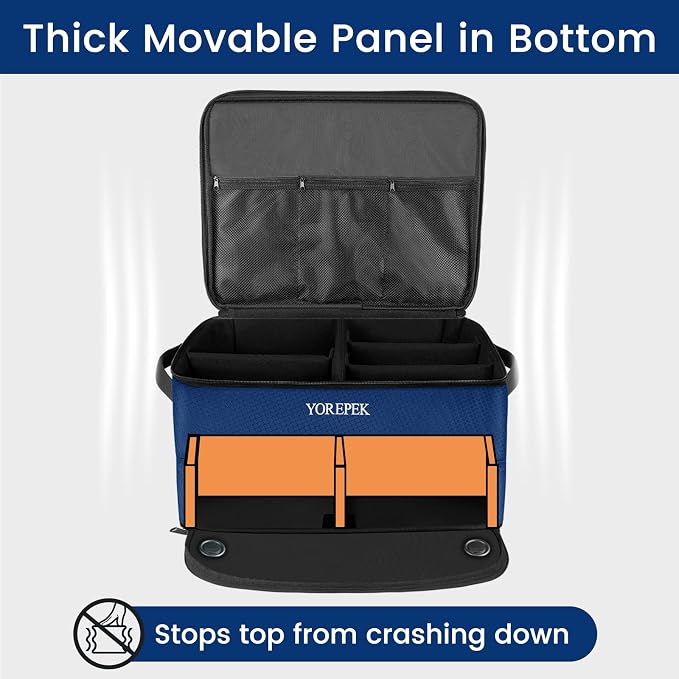 YOREPEK 2 Layer Golf Trunk Organizer, Golf Gifts for Men with Separate Ventilated Compartment for 2 Pair Shoes, Waterproof Car Trunk Locker for Balls, Tees, Clothes, Gloves, Gifts for Golfers - Image 6