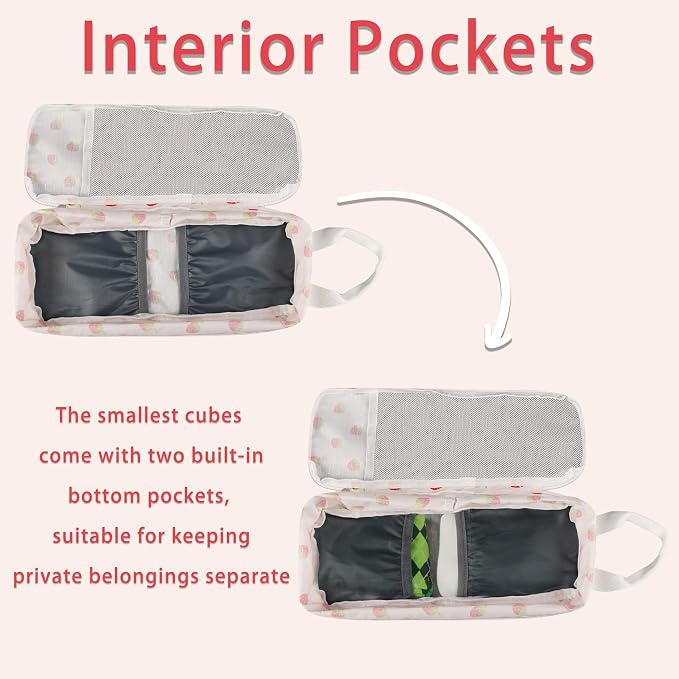 7 Pcs Compression Packing Cubes for Travel Luggage, Lightweight Suitcase Organizer Bags Set, Compression Packaging Cube for Travel Essentials, Packing Cubes for Carry on Suitcase - Image 5