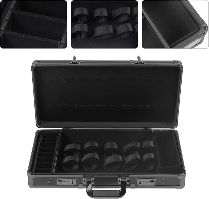 DNYSYSJ Barber Carrying Case Barber Case, Stylist Tool Box Professional Salon Hair Cutting Grooming Kit Storage Organizer for Clippers, Scissors, Barber Supplies (B) - Image 4