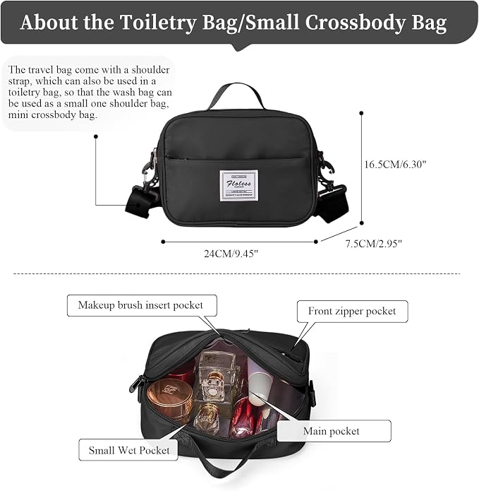 Weekender Bags for Women, Carry-On Overnight Travel Duffel Bag | Travel Bag with Shoes Compartment & Toiletry Bag, Extra Large - Image 4