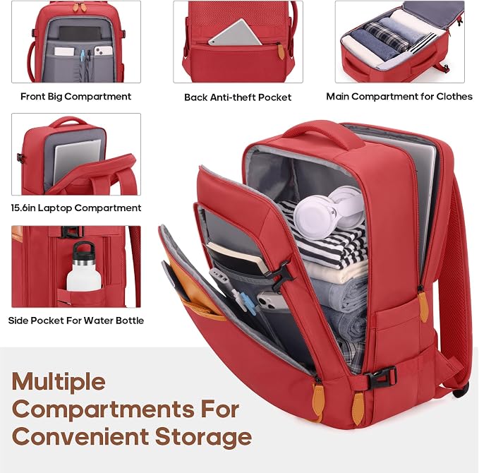 Luggage Sets 7 Piece, Durable Hardside ABS Carry on Luggage with Spinner Wheels & YKK Zipper TSA Lock, Large Checked Travel Suitcase With Backpack Set for Men and Women,20/24/28 Inch - Image 5