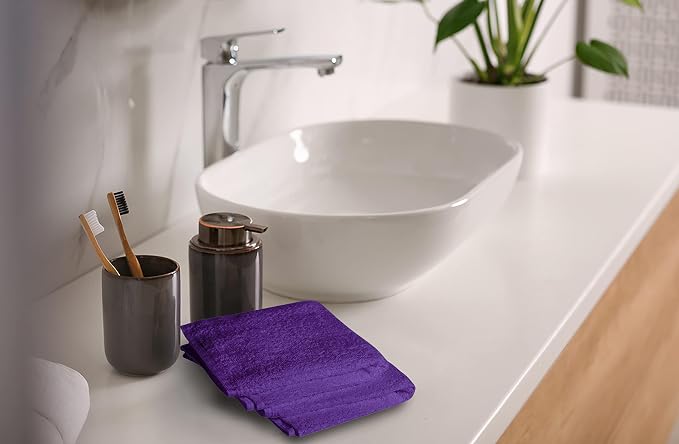 100% Cotton Washcloths 60 Pack (12x12 Inches) Soft, Highly Absorbent Washcloth, Face Towels, Wash Cloths for Face, Ring Spun, Bulk Pack (Assorted) - Image 7