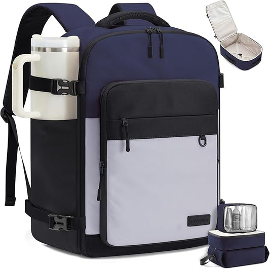 LOVEVOOK 40L Carry on Backpack, Large 17 Inch Travel Backpack for Women Men, Personal Item Bag Airline Approved with 3 Packing Cubes, Hiking Backpack Waterproof Weekender Essentials Casual Daypack by LOVEVOOK