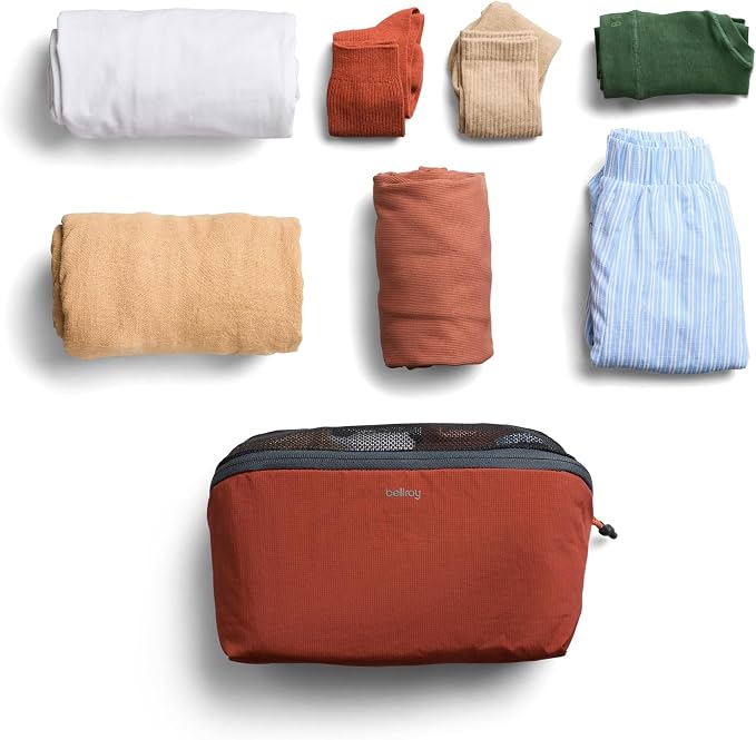 Bellroy Packing Cube 12L (Organizer Packing Pouch with Internal Zip Pocket and Durable, Lightweight Design) - Clay - Image 7