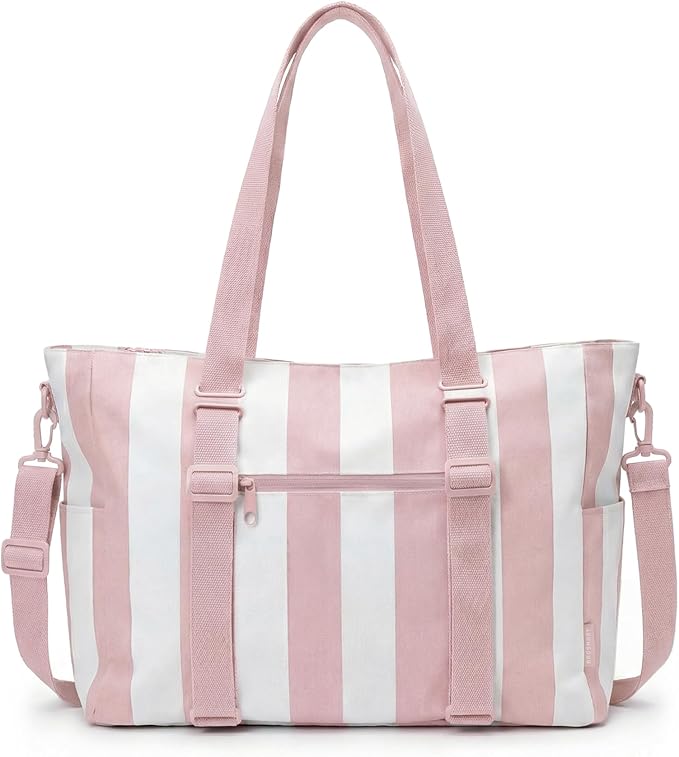 BAGSMART Large Beach Bag for Women, Oversize Tote Bag for Travel/Swim Pool/Summer | 3-Ways to Carry by BAGSMART