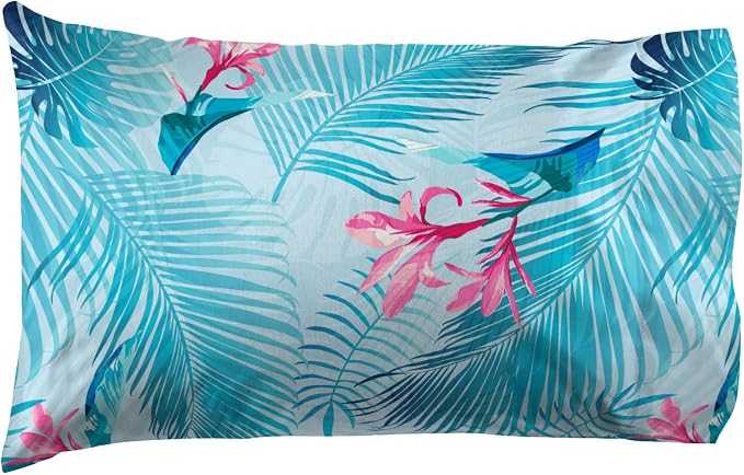 Jay Franco Kids Sheet Set with Fitted, Flat Sheets & Pillow Cover - Ultra-Soft Bedding with Pillowcase for Room Decor, Teal - Lilo & Stitch, 3 Piece Twin - Image 3