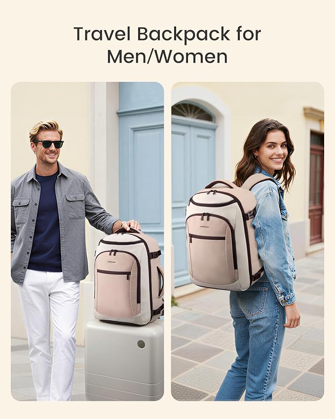 LOVEVOOK Travel Backpack for Women & Men, Airline Approved Carry On Bag | TSA Personal Item Backpack with 3 Packing Cubes,Waterproof Weekender Bag ,Laptop Backpack 5 Compartments for Business Travel - Image 6