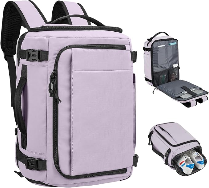 Carry On Travel Backpack Flight Approved Laptop Backpack for Women Men | Personal Item Travel Bag, Casual Weekender Daypack with Wet Pocket for Business, Hiking by TIDALFLASH