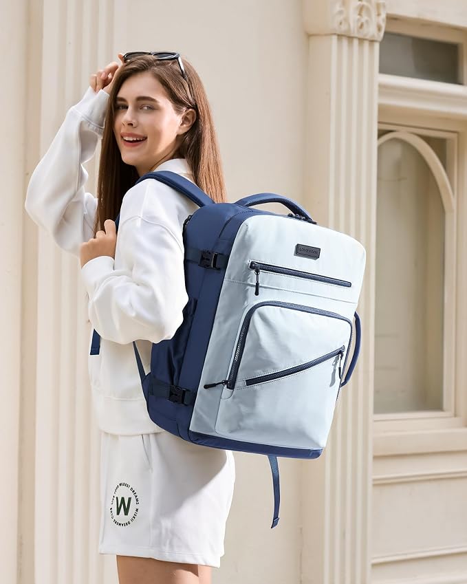 LOVEVOOK 40L Travel Backpack for Women Men, Airline Approved Carry On Luggage, Multi-Pocket TSA Personal Item Bag fits 17 Inch Laptop, Waterproof Weekender Overnight Suitcase Travel Essentials - Image 2