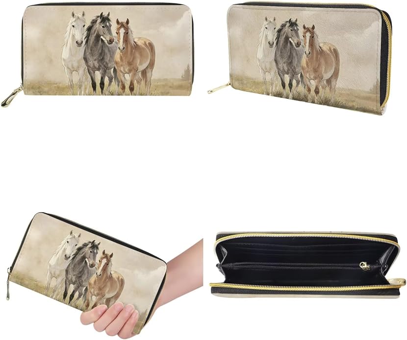 GIFTPUZZ Women Tote Bag Women Wallet Portable Cosmetic Bag for Women Bag Set 3 Pack PU Leather Bags with Zipper - Image 7