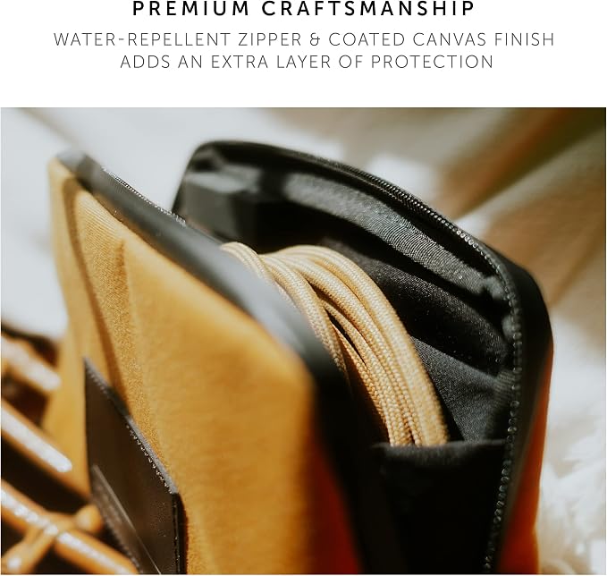 Native Union Stow Lite Organizer W.F.A Tech Organizer – Minimalist Travel Pouch Made of Recycled Materials for Everyday Accessory Storage & Protection – Stores Cables, Chargers & More (Kraft) - Image 6