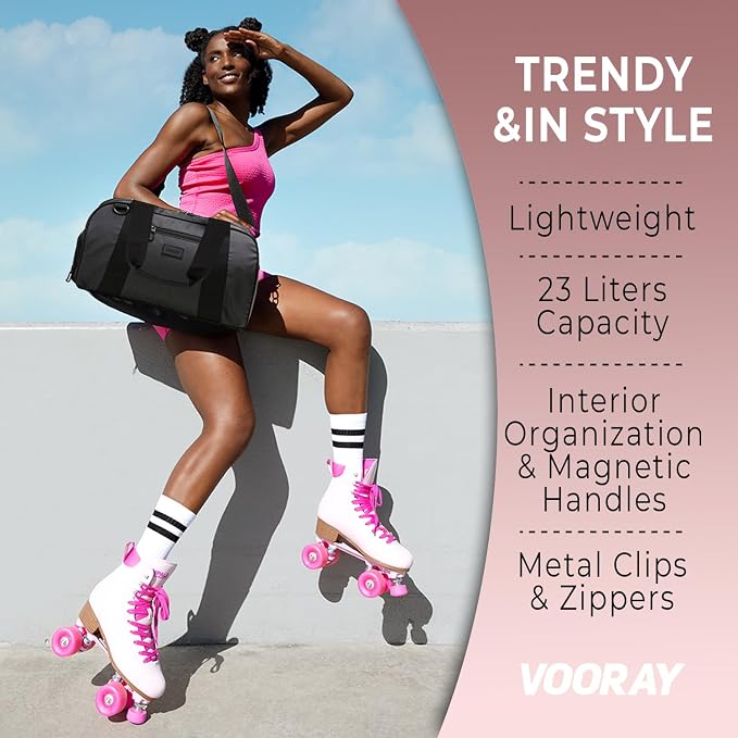Vooray Burner Duffel Bag - 23L Small Gym Bag for Women and Men with Shoe Compartment, Lightweight Travel Duffel for Training, Sports, Overnight Use - Image 8