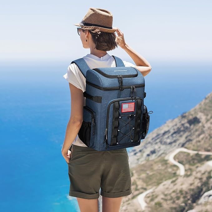 Maelstrom 35/50 Can Insulated Backpack Cooler, Leakproof Soft Lunch Ice Bag | Keeps Food Cold For 16h, Peva Liner, Durable Nylon, Ergonomic Padding. Perfect For Men, Women, Camping, Beach, Hiking, Travel - Image 7
