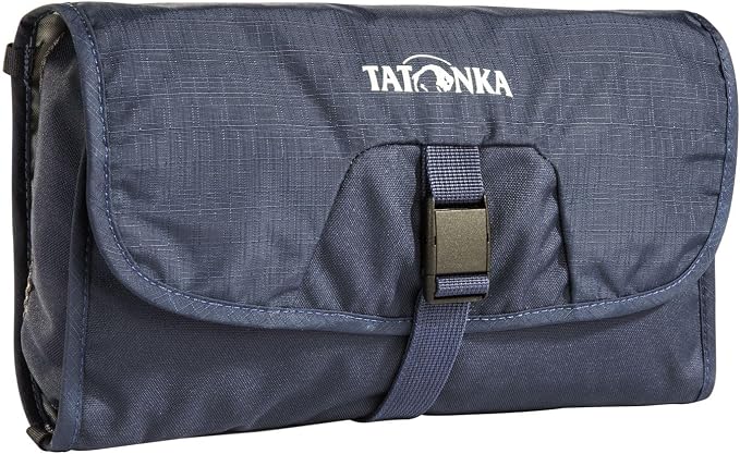 Tatonka Flat Cosmetic Bag with Hanging Hook and Multiple Compartments by Tatonka