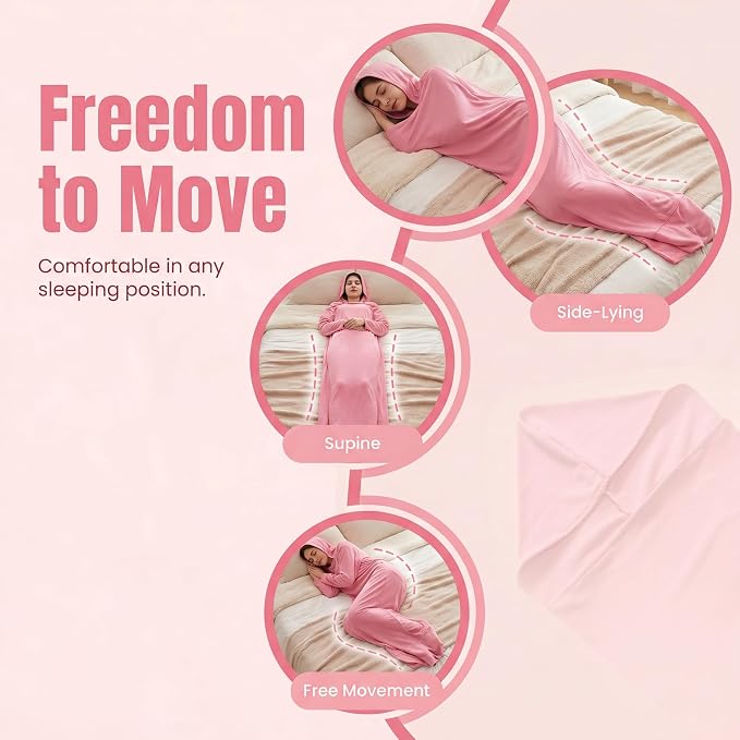 TailWaggers 2026 New Wearable Sleep Pod Hug Blanket, A Deeper Sleep Set, Portable Travel Nap Kit for Camping, Travel& Daily - Image 5