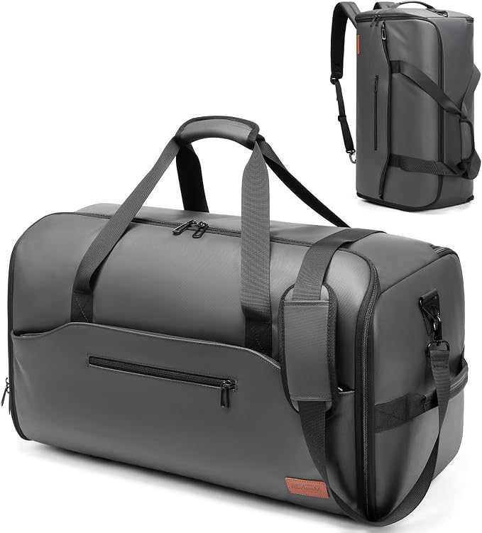 Garment Bags for Travel,45L Carry on Convertible Garment Duffle bag for Men Women - 3 in 1 Hanging Suit Travel Bag with Shoulder Strap by Moulyan