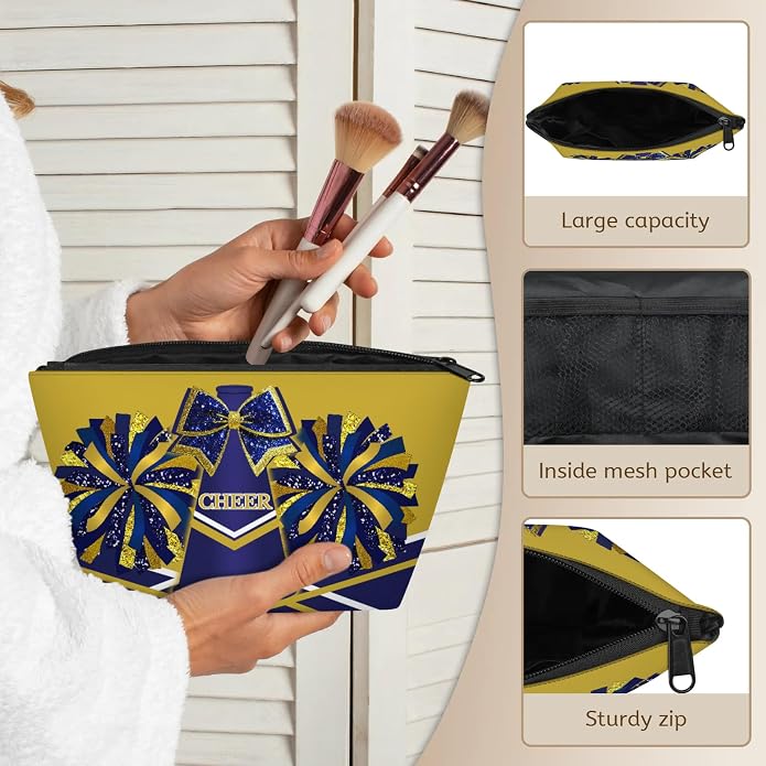Cheerleading Dance Bag for Women Cheer Team Sport Gym Makeup Cosmetic Bag 2 Pcs Set - Image 7