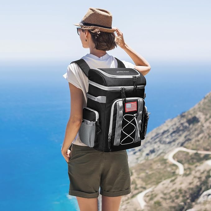 Maelstrom 35/50 Can Insulated Backpack Cooler, Leakproof Soft Lunch Ice Bag | Keeps Food Cold For 16h, Peva Liner, Durable Nylon, Ergonomic Padding. Perfect For Men, Women, Camping, Beach, Hiking, Travel - Image 7