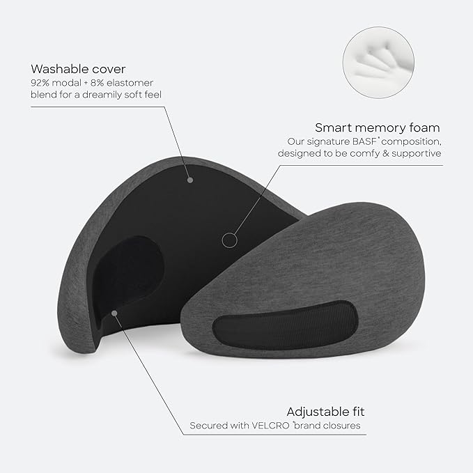 Ostrichpillow GO Travel Pillow, 360° Memory Foam Support, Soft & Washable - Image 3
