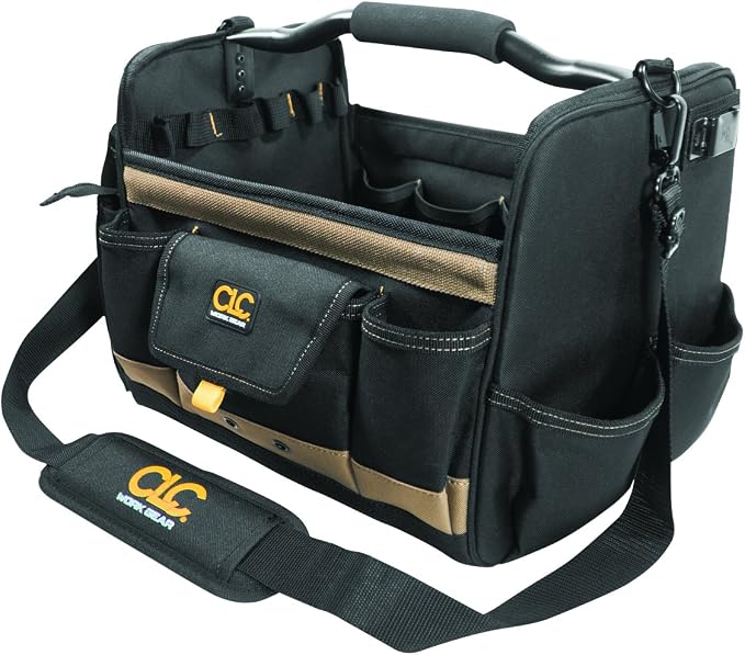 CLC Custom Leathercraft 1578 Open Top Soft Sided Tool Box, 14 in., 31 Pocket by CustomLeatherCraft