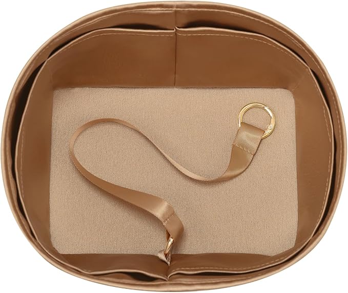 Fits for Picotin 18 Bag Insert, Premium Silk Purse Organizer Insert, Smooth Touch & Lightweight， Luxury Handbag Organizer with Gift Box Fits For Hermes(PC18,Chai) - Image 9