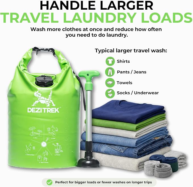 Large Portable Washing Machine | Manual Clothes Washer | Wash real laundry loads without electricity. High-capacity manual washer for camping, caravans, RVs & travel. - Image 9