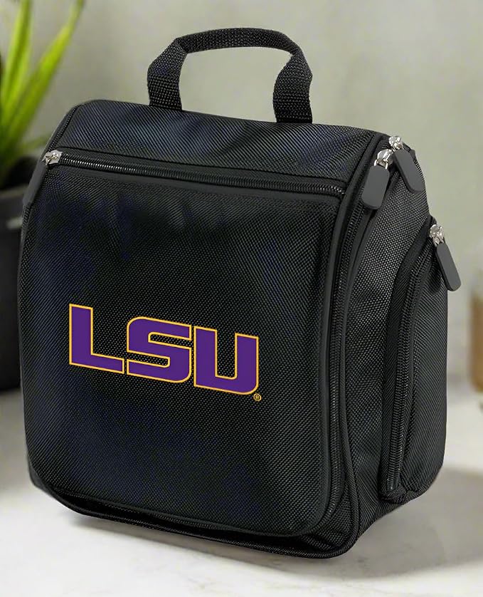 Broad Bay LSU Tigers Toiletry Bags Or Hanging LSU Shaving Kits (Black - LSU Logo) - Image 3