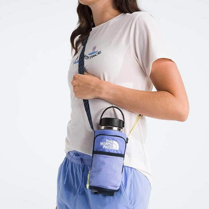 The North Face Borealis Water Bottle Holder - Adjustable Strap, Water-Repellent Finish, External Pocket with Key Hook, Periwinkle Glow/Summit Navy/Lemon Mist, One Size | Adjustable Strap, Water-Repellent Finish, External Pocket - Image 5