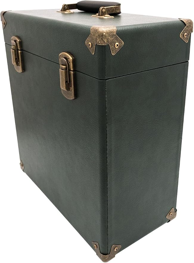 GPO Portable Retro Style Carry Case for LPs, Albums and 12Inch Vinyl Records (Holds 30 Albums) - Image 3