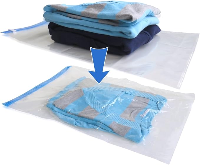 Space Saver Storage Dual Double Zipper Extra Tight Seal Bag for Travel, Suitcases, Moving, and Household use in size 53"x40" / 130cm x 100cm (50) - Image 5