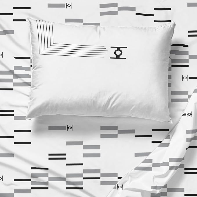 Jay Franco Sheet Set with Fitted, Flat Sheets & Pillow Cover - Ultra-Soft Bedding with Pillowcase for Room Decor, White - Star Wars, 3 Piece Twin - Image 7