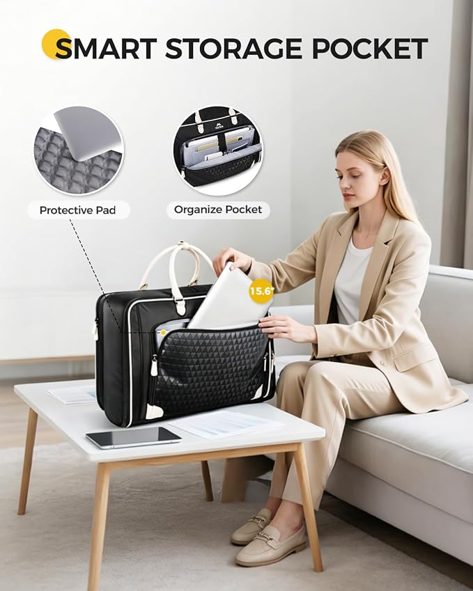 MATEIN Carry On Garment Bags for Travel, Womens Garment Bag Up to 5 Suits | For Dresses, Aroma Pads & USB, 22x14x9, Convertible Hanging Clothes Suit Carrier, Shoe Compartment, Fit 15.6" Laptop - Image 5