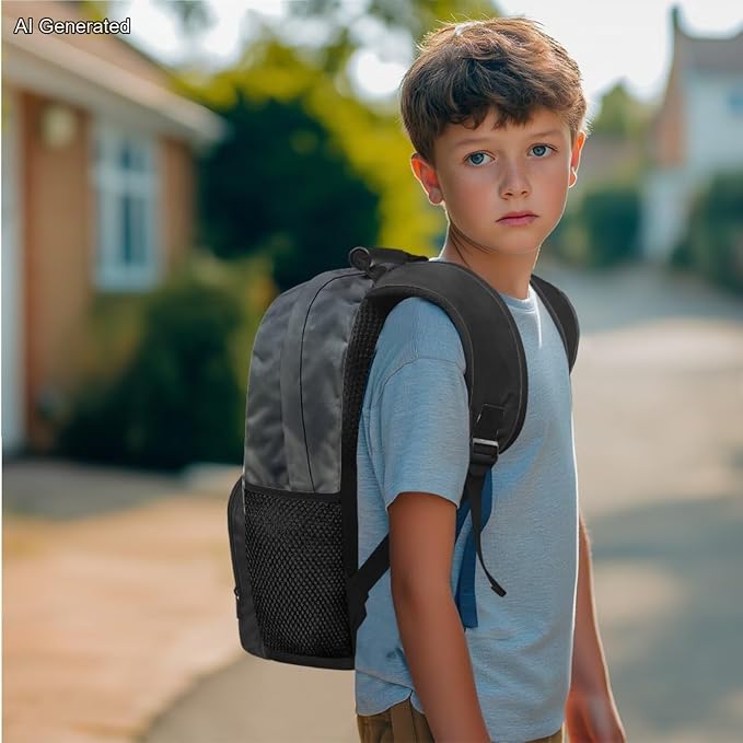 Triceratops Dinosaur Boys Bookbag With Lunch Box 1St Grade Backpack Boys Kindergarten with Pencil Pouch Bulk Water Bottle with Sleeve Traveling School Supplies 17 inch Lightweight - Image 3