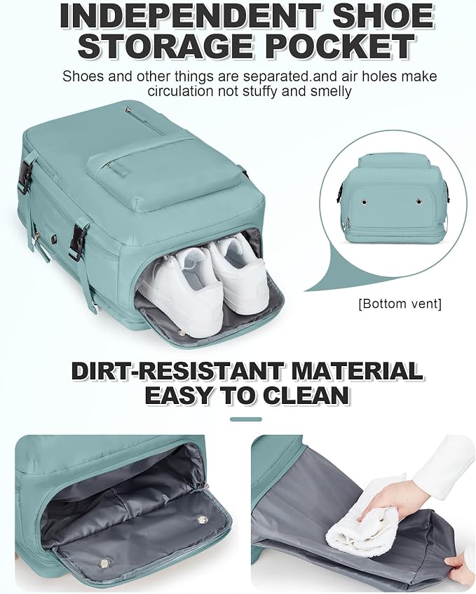VGCUB Vacuum Backpack Travel with Pump, Vacuum Seal Compression Bags Laptop Backpack Personal Item - Image 6