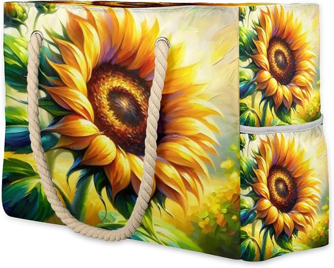 Large Beach Bag with Zipper Beach Bags for Women Water Resistant Swim Pool Bag by Unknown