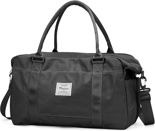 Travel Duffel Bag, Carry On Overnight Weekender Bags for Women | Travel Bag with Wet Pocket & Trolley Sleeve, For Spirit Airlines 18x14x8 Personal Item Bag by HYC00