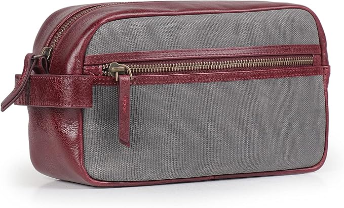 Londo Genuine Leather Travel Toiletry Bag – Makeup, Shaving Organizer, Dopp Kit for Men & Women, Durable & Stylish Travel Accessory by Londo