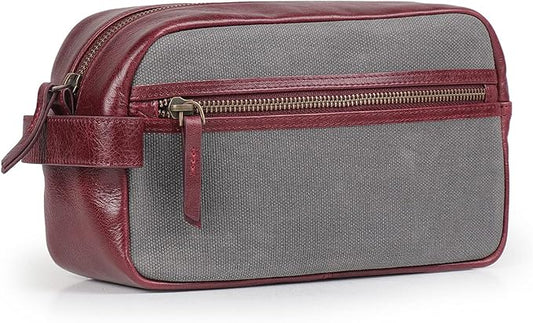 Londo Genuine Leather Travel Toiletry Bag – Makeup, Shaving Organizer, Dopp Kit for Men & Women, Durable & Stylish Travel Accessory by Londo