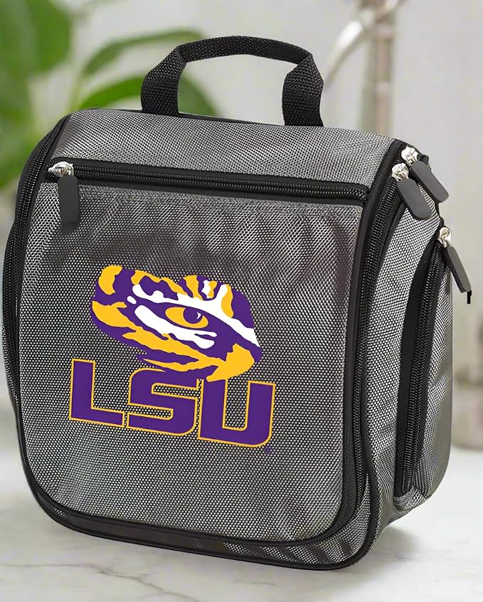 Broad Bay LSU Tigers Toiletry Bags Or Hanging LSU Shaving Kits (Gray - LSU Tiger Eye) - Image 3