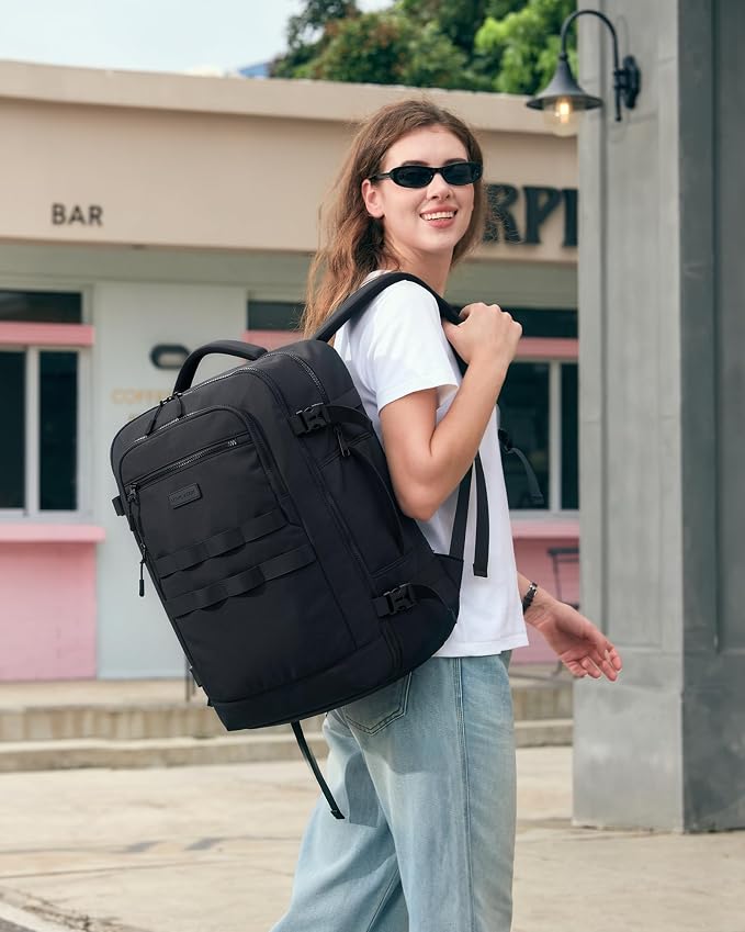LOVEVOOK 50L Travel Backpack for Women & Men, TSA Approved Carry On Backpack with 3 Packing Cubes, Waterproof Personal Item Bag Fits 17 Inch Laptop, Weekender Essentials Overnight Backpack for Trip - Image 2