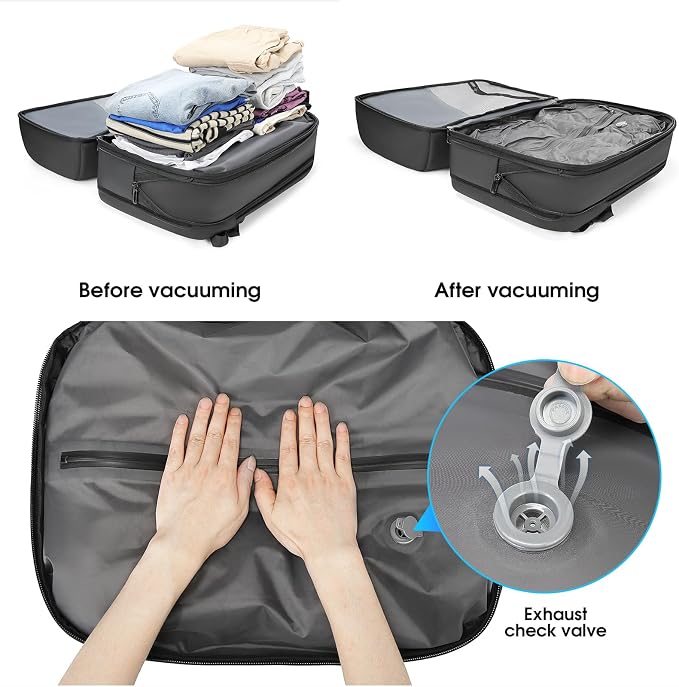 TANGCORLE Vacuum-Compressed Travel Backpack: Expandable, Airline-Approved Laptop Backpack—Unisex Business Backpack - Image 3