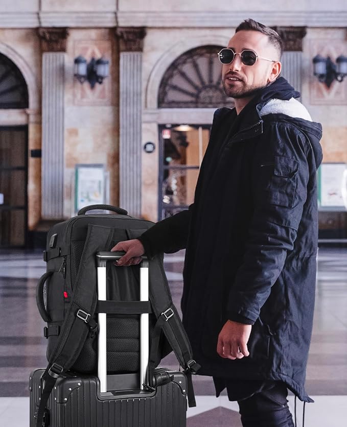 YAMTION Carry On Backpack for Men with Shoe Compartment,Travel Backpack with Laptop Compartment Airline Approved for Women,Weekender Bag for Workout College Sport Mochila de Viaje - Image 4